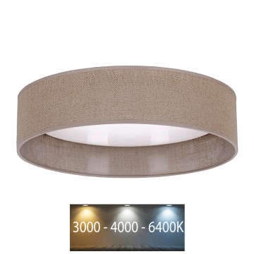 Brilagi - LED Stropna svetilka VELVET LED/12W/230V pr. 30 cm 3000K/4000K/6400K rjava