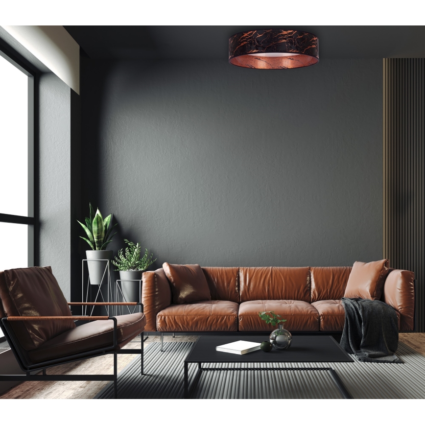 Brilagi - LED Stropna svetilka VELVET LED/24W/230V pr. 40 cm 3000/4000/6400K črna/baker