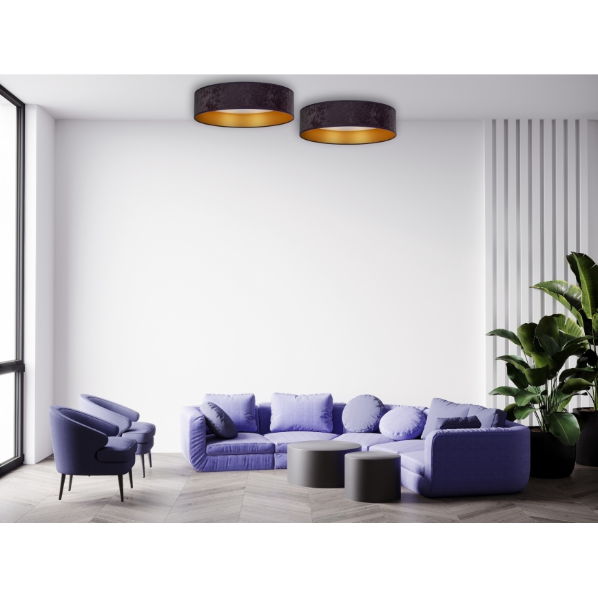 Brilagi - LED Stropna svetilka VELVET LED/24W/230V pr. 40 cm 3000/4000/6400K siva/zlata