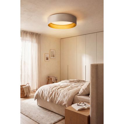 Brilagi - LED stropna svetilka VELVET SIMPLE, 24 W, 230 V, 3000 K, premer 45 cm, kremna/zlata
