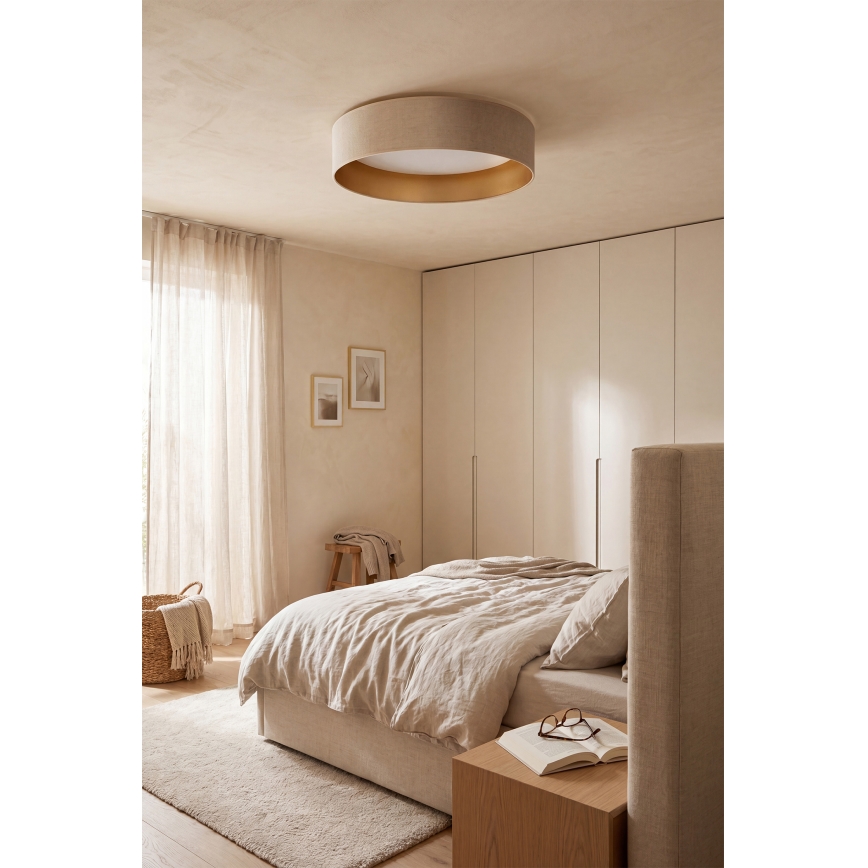 Brilagi - LED stropna svetilka VELVET SIMPLE, 24 W, 230 V, 3000 K, premer 45 cm, kremna/zlata