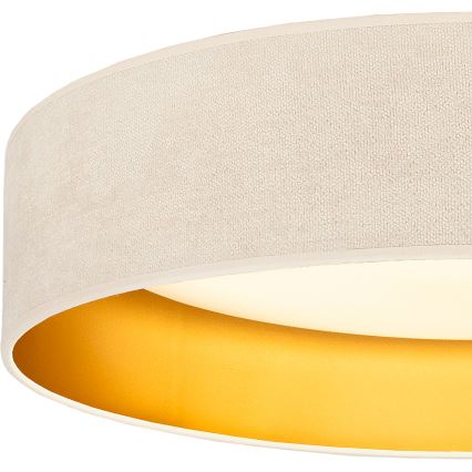 Brilagi - LED stropna svetilka VELVET SIMPLE, 24 W, 230 V, 3000 K, premer 45 cm, kremna/zlata