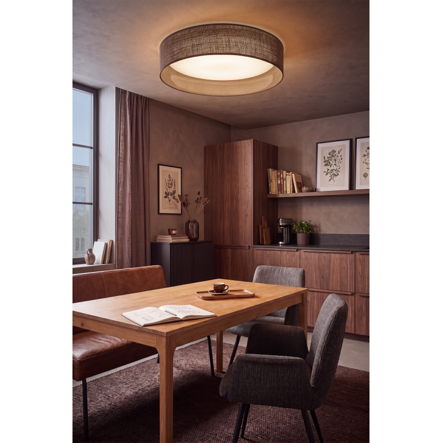 Brilagi - LED stropna svetilka VELVET SIMPLE LED/24W/230V 3000K premer 45 cm rjava