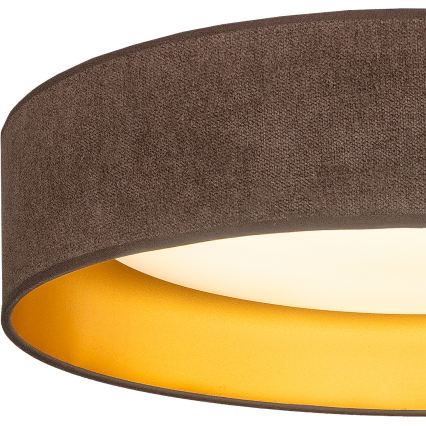 Brilagi - LED stropna svetilka VELVET SIMPLE LED/24W/230V 3000K premer 45 cm rjava/zlata
