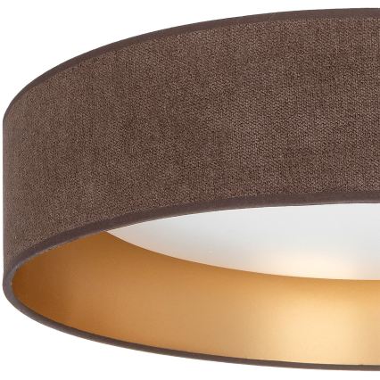 Brilagi - LED stropna svetilka VELVET SIMPLE LED/24W/230V 3000K premer 45 cm rjava/zlata
