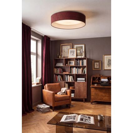 Brilagi - LED stropna svetilka VELVET SIMPLE LED/24W/230V 3000K Ø 45 cm bordo