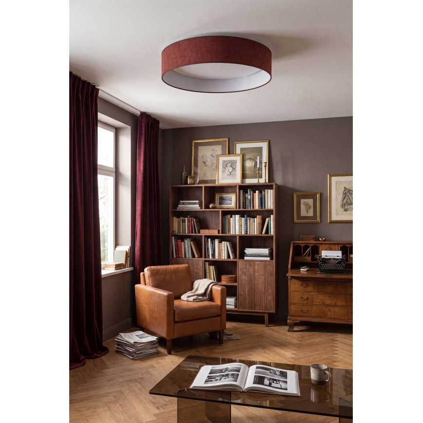 Brilagi - LED stropna svetilka VELVET SIMPLE LED/24W/230V 3000K Ø 45 cm bordo