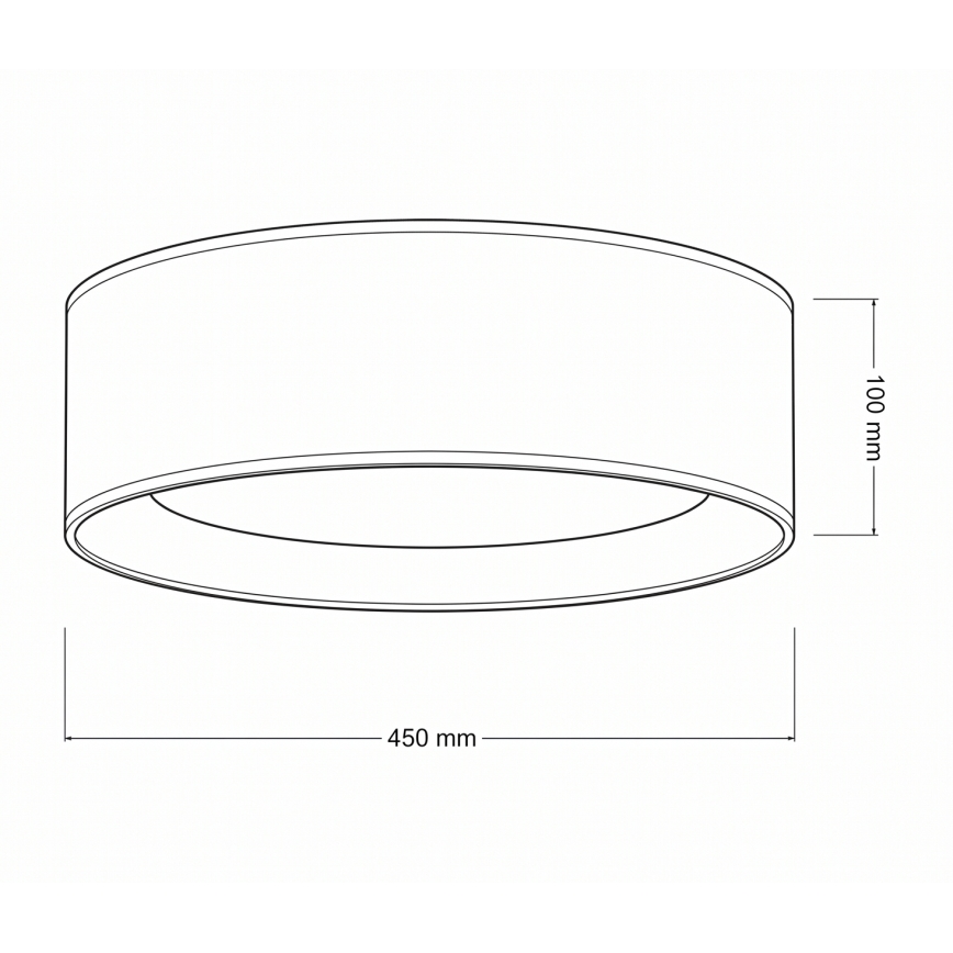 Brilagi - LED stropna svetilka VELVET SIMPLE LED/24W/230V 3000K Ø 45 cm bordo