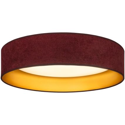 Brilagi - LED stropna svetilka VELVET SIMPLE LED/24W/230V 3000K premer 45 cm vinsko rdeča/zlata