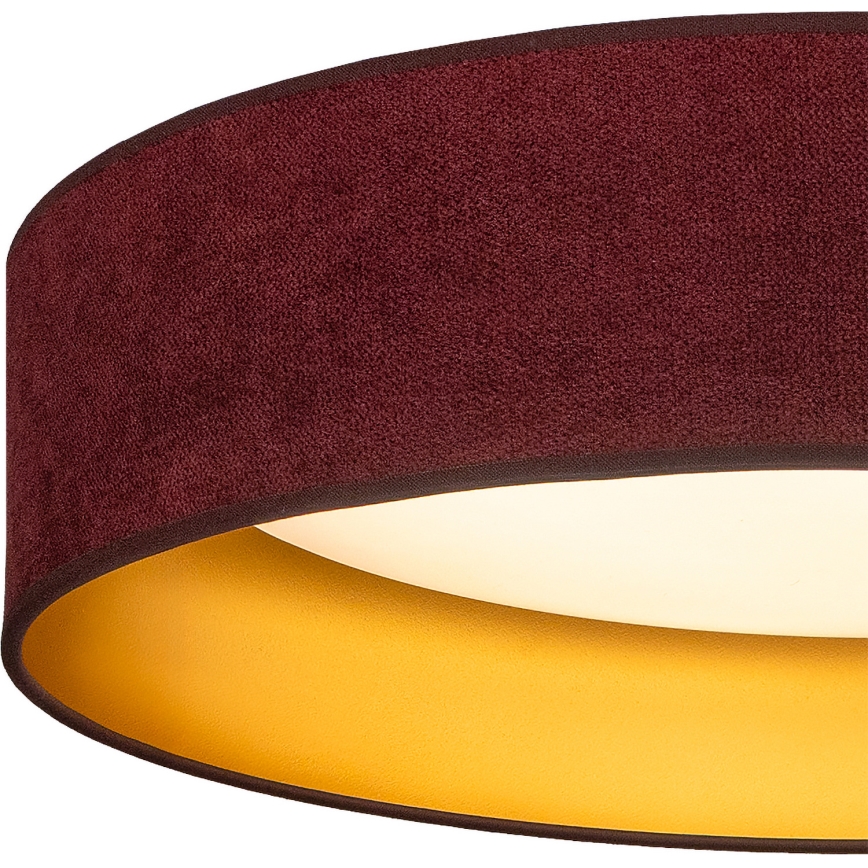 Brilagi - LED stropna svetilka VELVET SIMPLE LED/24W/230V 3000K premer 45 cm vinsko rdeča/zlata