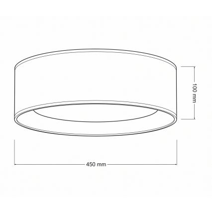 Brilagi - LED stropna svetilka VELVET SIMPLE LED/24W/230V 4000K premer 45 cm modra