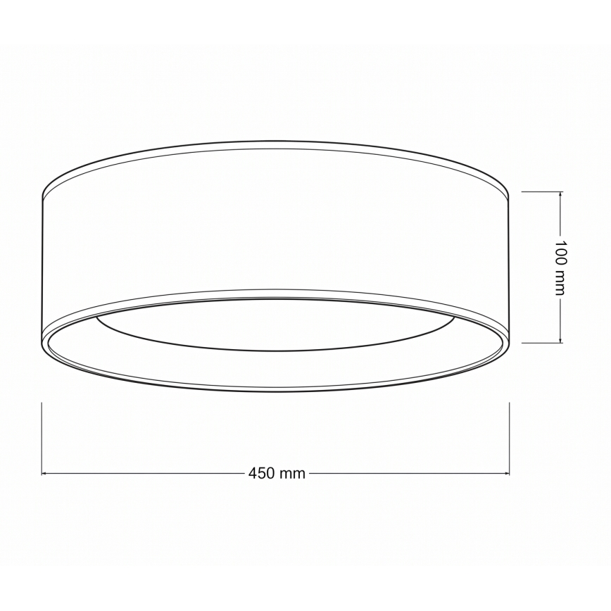 Brilagi - LED stropna svetilka VELVET SIMPLE LED/24W/230V 4000K premer 45 cm rjava