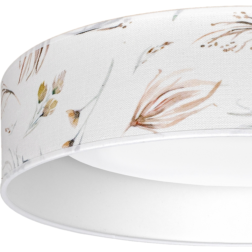 Brilagi - stropna LED svetilka VELVET SIMPLE LED/36W/230V 3000K, premer 55 cm, bela s cvetličnim vzorcem