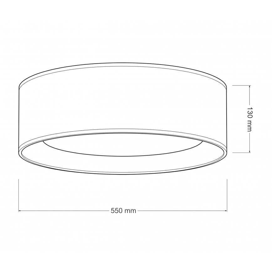 Brilagi - LED stropna svetilka VELVET SIMPLE LED/36W/230V 3000K, premer 55 cm, siva