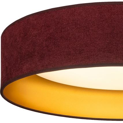 Brilagi - LED stropna svetilka VELVET SIMPLE LED/36W/230V 3000K premer 55 cm vinsko rdeča/zlata