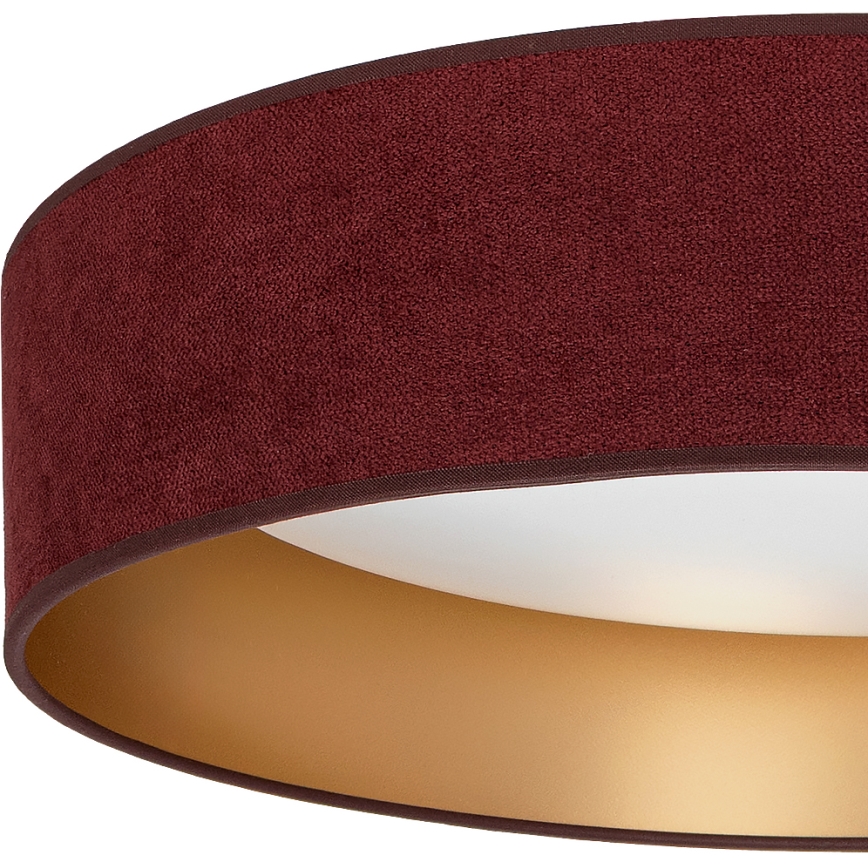 Brilagi - LED stropna svetilka VELVET SIMPLE LED/36W/230V 3000K premer 55 cm vinsko rdeča/zlata