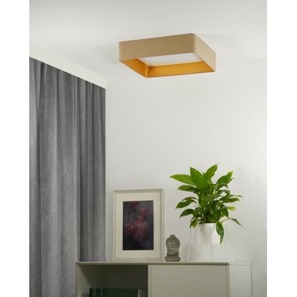 Brilagi - LED Stropna svetilka VELVET SQUARE LED/24W/230V bež