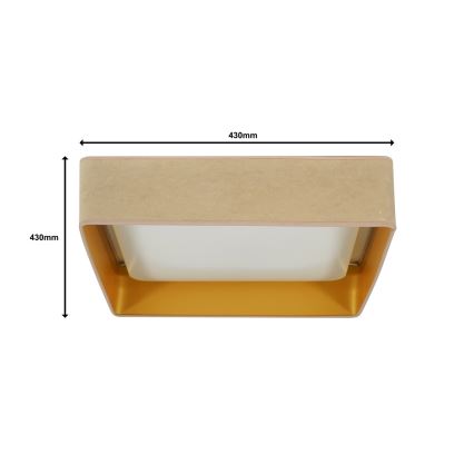 Brilagi - LED Stropna svetilka VELVET SQUARE LED/24W/230V bež