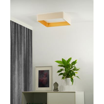 Brilagi - LED Stropna svetilka VELVET SQUARE LED/24W/230V krem barva