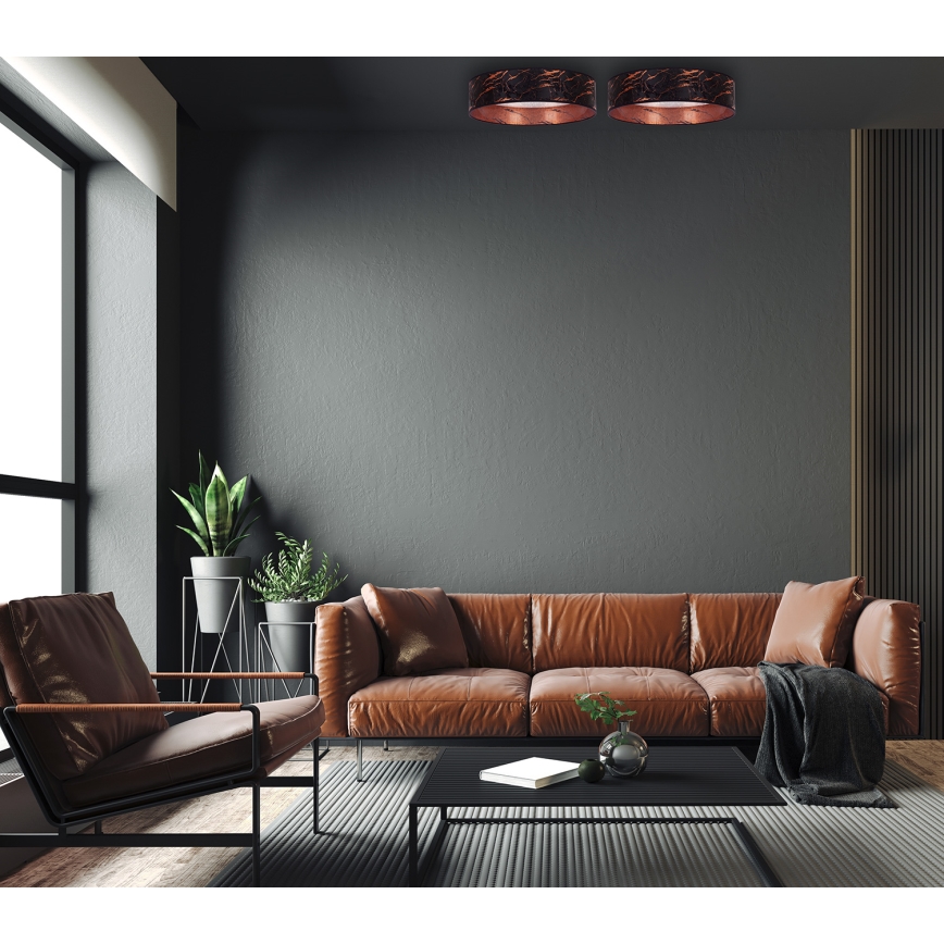 Brilagi - LED Stropna svetilka VELVET STAR LED/24W/230V pr. 40 cm 3000K/4000K/6400K črna/baker