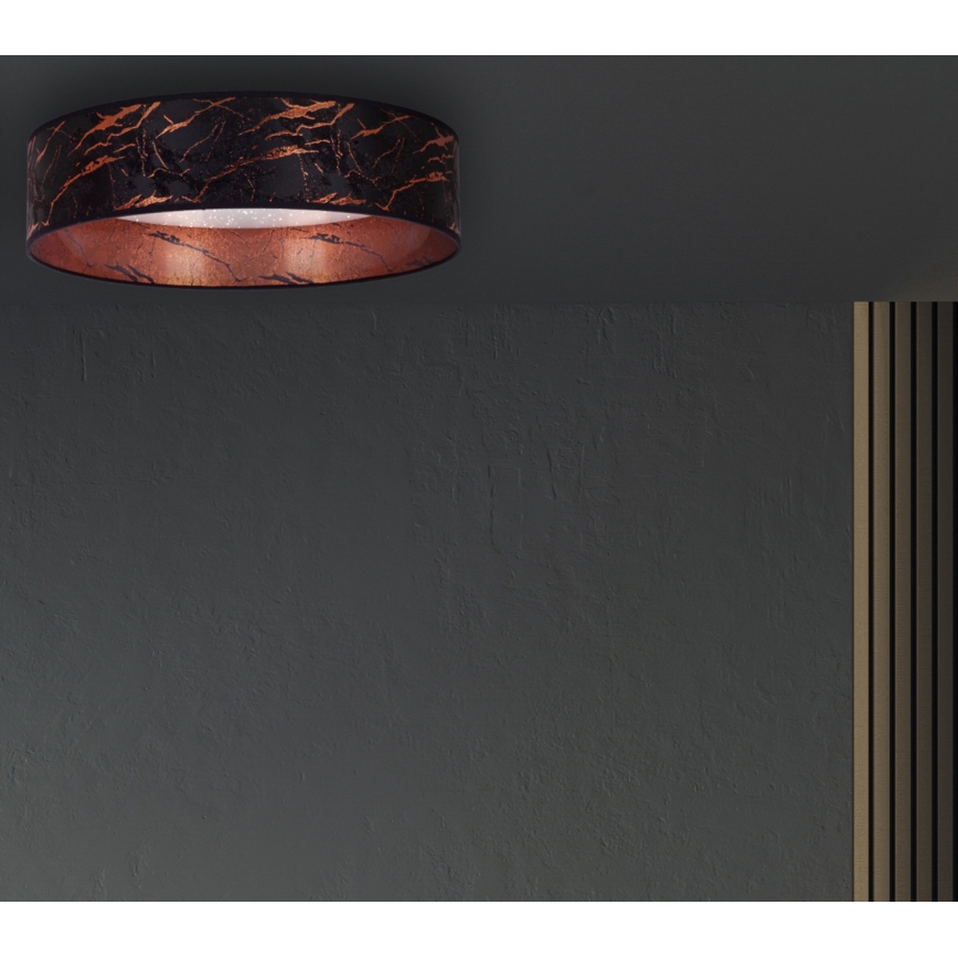 Brilagi - LED Stropna svetilka VELVET STAR LED/24W/230V pr. 40 cm 3000K/4000K/6400K črna/baker