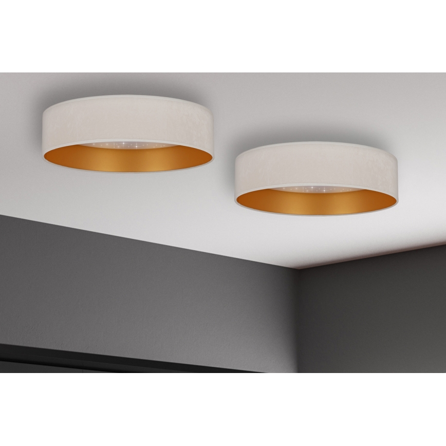 Brilagi - LED Stropna svetilka VELVET STAR LED/24W/230V pr. 40 cm 3000K/4000K/6400K kremna/zlata