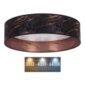 Brilagi - LED Stropna svetilka VELVET STAR LED/36W/230V pr. 55 cm 3000K/4000K/6400K črna/baker