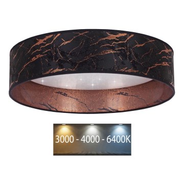 Brilagi - LED Stropna svetilka VELVET STAR LED/36W/230V pr. 55 cm 3000K/4000K/6400K črna/baker