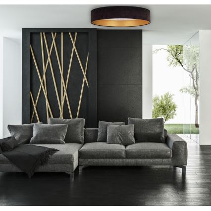 Brilagi - LED Stropna svetilka VELVET STAR LED/36W/230V pr. 55 cm 3000K/4000K/6400K črna/zlata