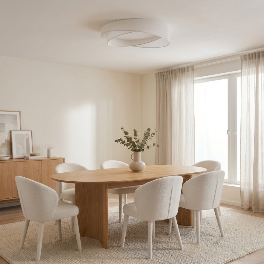 BRILAGI - LED stropna svetilka VELVET TWIST LED/24W/230V 4000K premer 55 cm bela