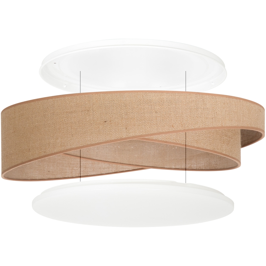 BRILAGI - LED stropna svetilka VELVET TWIST LED/24W/230V 4000K premer 55 cm bež