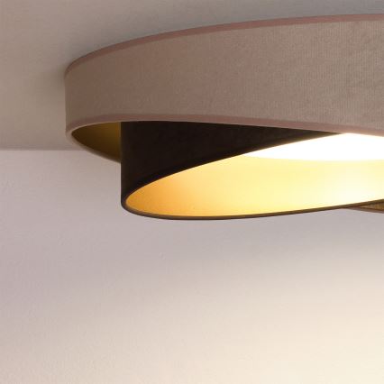 BRILAGI - LED stropna svetilka VELVET TWIST LED/24W/230V 4000K premer 55 cm bežna/rjava/zlata