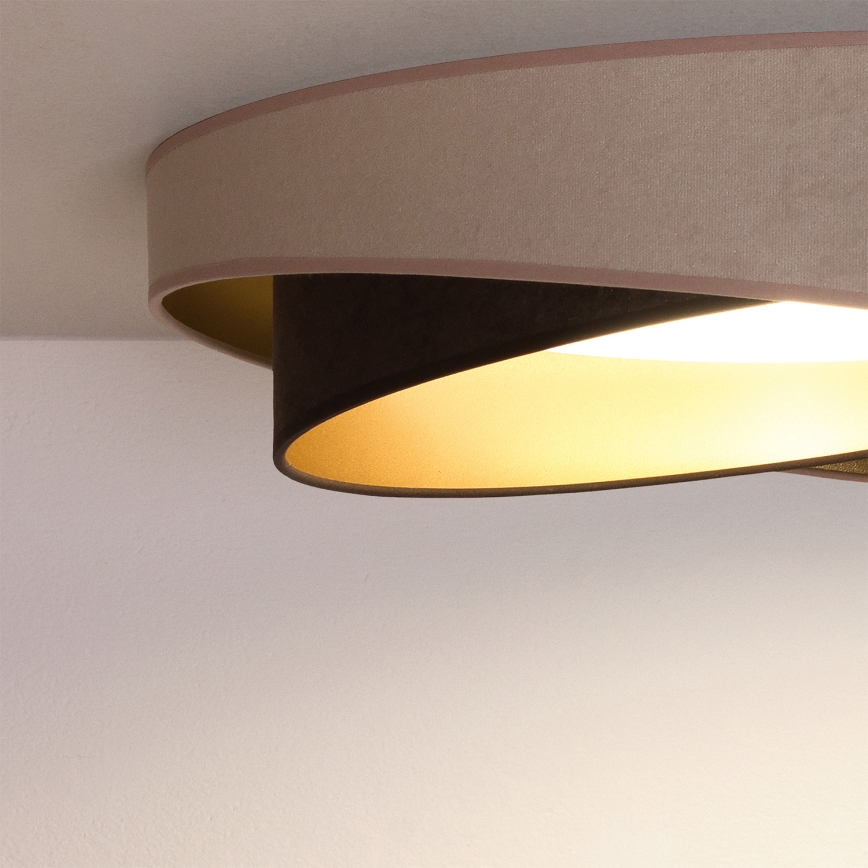BRILAGI - LED stropna svetilka VELVET TWIST LED/24W/230V 4000K premer 55 cm bežna/rjava/zlata