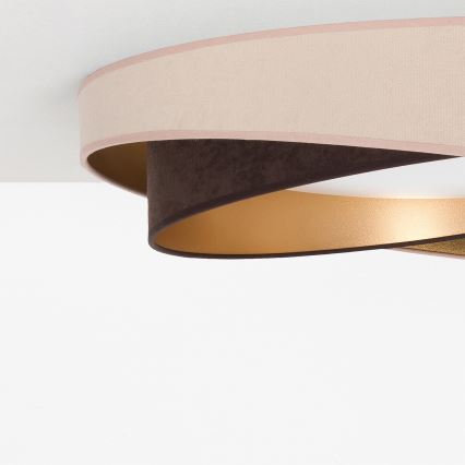 BRILAGI - LED stropna svetilka VELVET TWIST LED/24W/230V 4000K premer 55 cm bežna/rjava/zlata