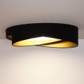 BRILAGI - LED stropna svetilka VELVET TWIST LED/24W/230V 4000K premer 55 cm črna/zlata