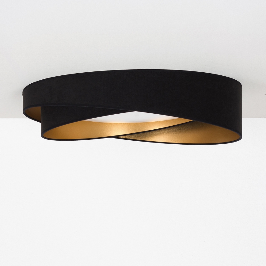 BRILAGI - LED stropna svetilka VELVET TWIST LED/24W/230V 4000K premer 55 cm črna/zlata