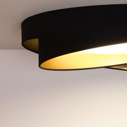 BRILAGI - LED stropna svetilka VELVET TWIST LED/24W/230V 4000K premer 55 cm črna/zlata