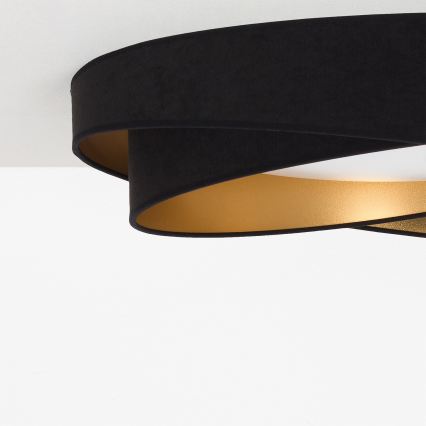 BRILAGI - LED stropna svetilka VELVET TWIST LED/24W/230V 4000K premer 55 cm črna/zlata