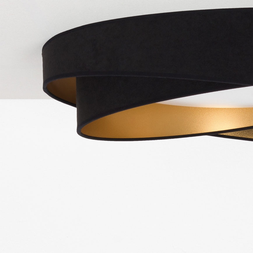 BRILAGI - LED stropna svetilka VELVET TWIST LED/24W/230V 4000K premer 55 cm črna/zlata