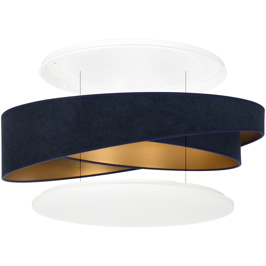 BRILAGI - LED stropna svetilka VELVET TWIST LED/24W/230V 4000K premer 55 cm modra/zlata