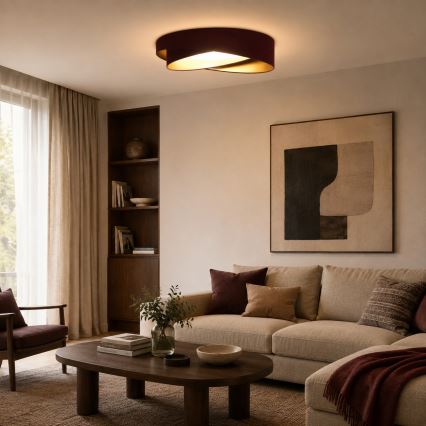 BRILAGI - LED stropna svetilka VELVET TWIST LED/24W/230V 4000K premer 55 cm rjava/zlata