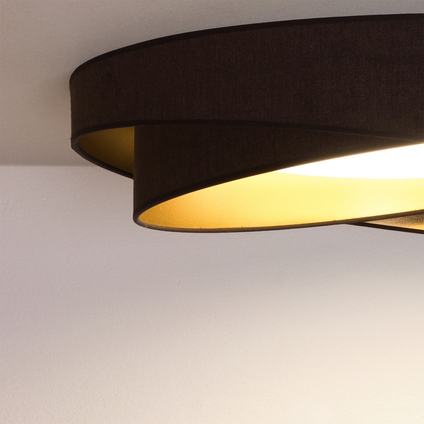 BRILAGI - LED stropna svetilka VELVET TWIST LED/24W/230V 4000K premer 55 cm rjava/zlata