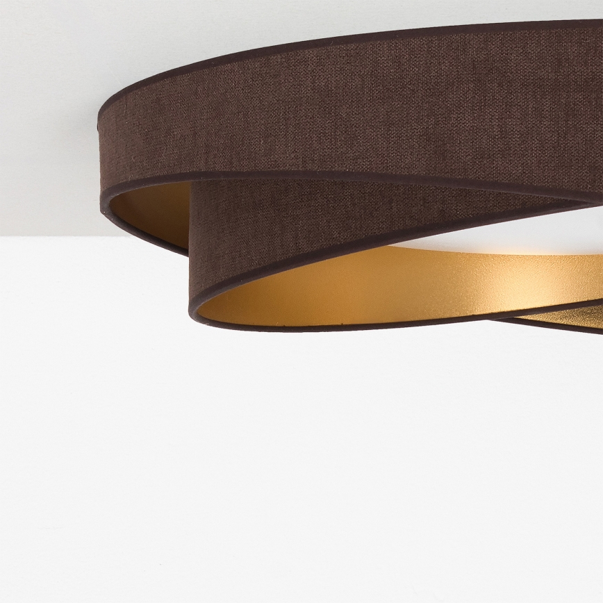 BRILAGI - LED stropna svetilka VELVET TWIST LED/24W/230V 4000K premer 55 cm rjava/zlata