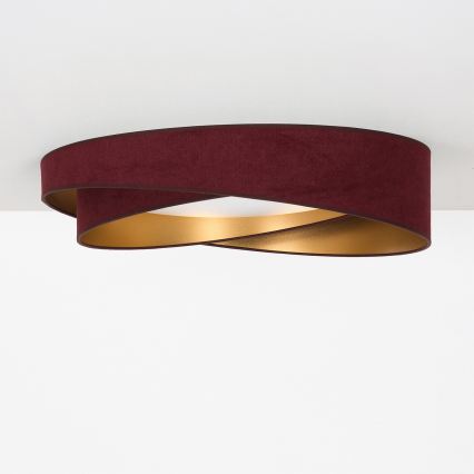 BRILAGI - LED stropna svetilka VELVET TWIST LED/24W/230V 4000K premer 55 cm burgundska/zlata