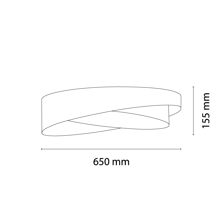 BRILAGI - LED stropna svetilka VELVET TWIST LED/24W/230V 4000K premer 55 cm burgundska/zlata