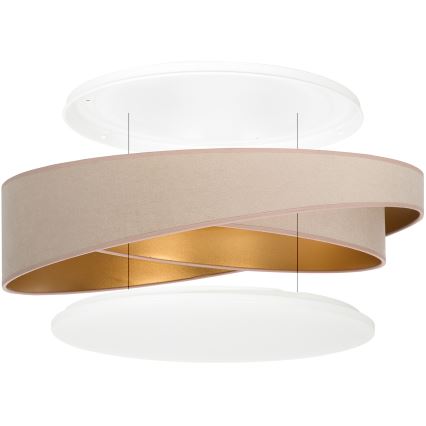 BRILAGI - LED stropna svetilka VELVET TWIST LED/24W/230V 4000K premer 55 cm bežna/zlata