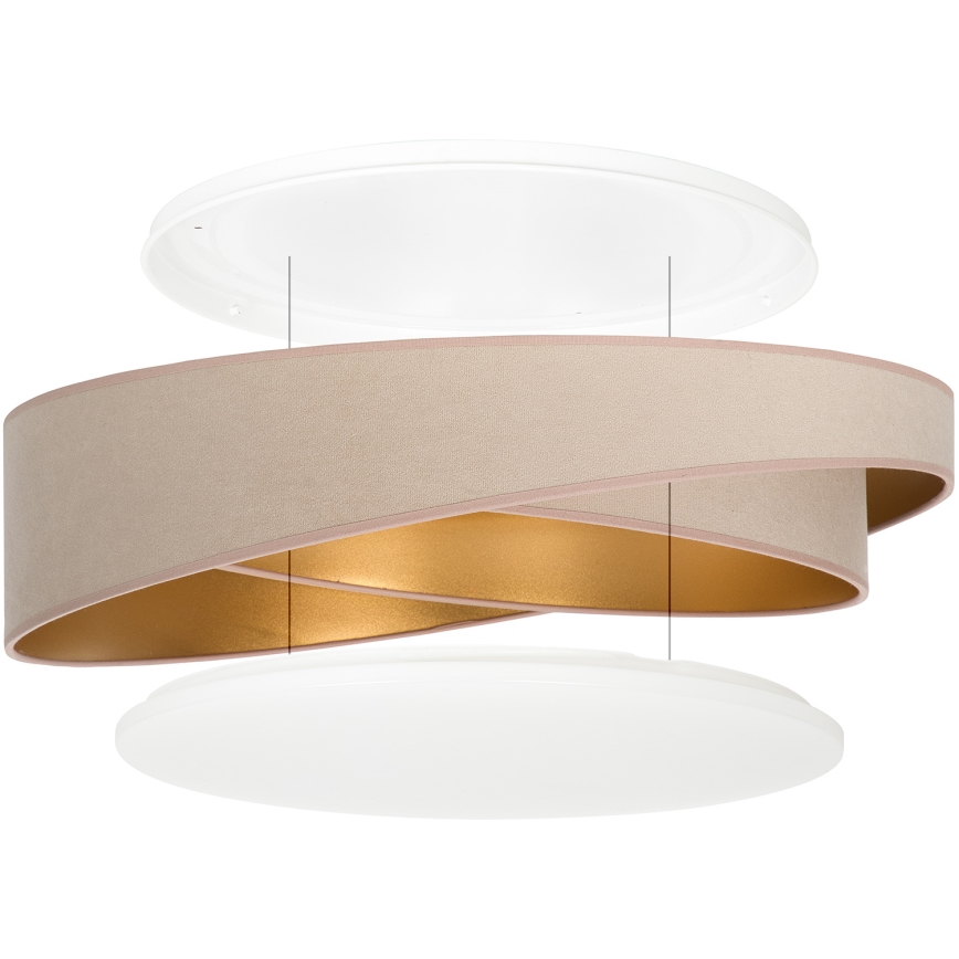 BRILAGI - LED stropna svetilka VELVET TWIST LED/24W/230V 4000K premer 55 cm bežna/zlata