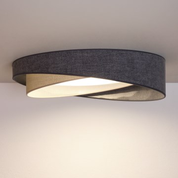 BRILAGI - LED Stropna svetilka VELVET TWIST LED/24W/230V 4000K Ø 55 cm siva/kremna