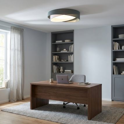 BRILAGI - LED stropno svetilo VELVET TWIST LED/24W/230V 4000K Ø 55 cm zelena/bela