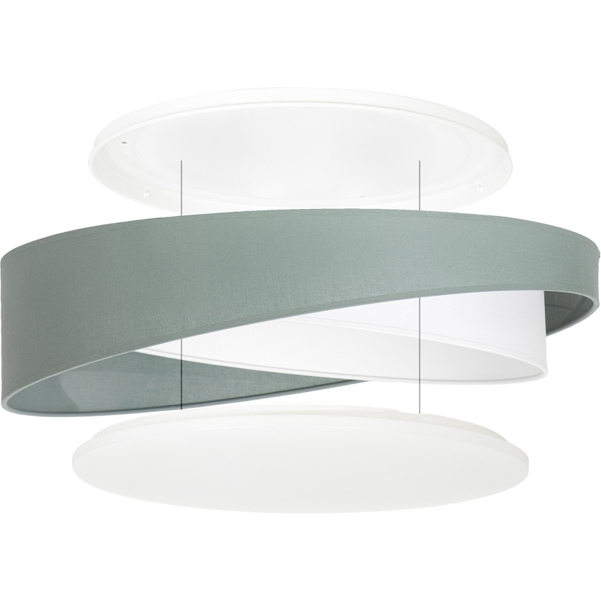 BRILAGI - LED stropno svetilo VELVET TWIST LED/24W/230V 4000K Ø 55 cm zelena/bela
